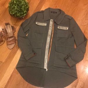 Sweet Rain Utility Army Green Jacket Like New Medium
